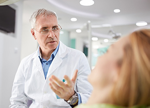 Dentist explaining why glutaraldehyde isn't ideal.